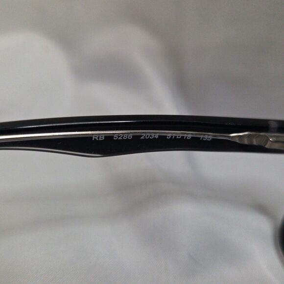 Ray-Ban RB 5286 2034 51-18-135 Polished Black Clear Eyeglasses Frames - Picture 7 of 8